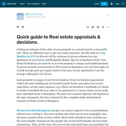 Quick guide to Real estate appraisals & decisions.: ext_5572490 — LiveJournal