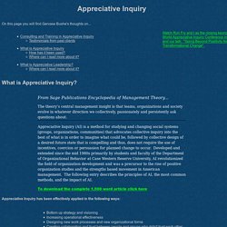 Appreciative Inquiry Resources by Gervase Bushe