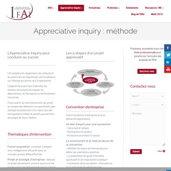 Appreciative Inquiry et résilience appreciative par l'Institut Français d'Appreciative Inquiry