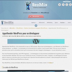 Appréhender WordPress pour un développeur