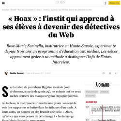 « Hoax » : l’instit qui apprend à ses élèves à devenir des détectives du Web