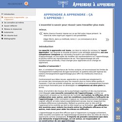 Apprendre à apprendre : ça s'apprend ! [Apprendre à apprendre]