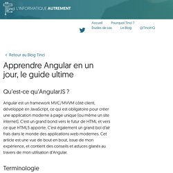 Apprendre Angular en un jour, le guide ultime - Tinci