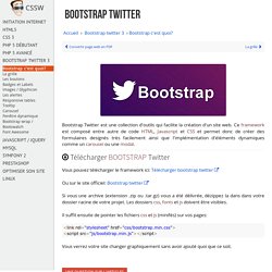 Apprendre Bootstrap Twitter