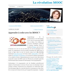 Apprendre à coder avec les MOOC ?