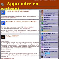 Apprendre en écrivant .