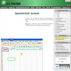 Apprendre Excel : les bases