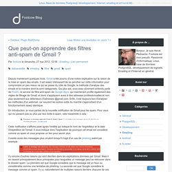 Que peut-on apprendre des filtres anti-spam de Gmail ? - Footcow Blog