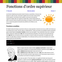 Apprendre Haskell vous fera le plus grand bien ! - Fonctions d’ordre supérieur