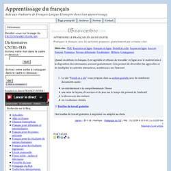 Apprendre le français en ligne (suite)