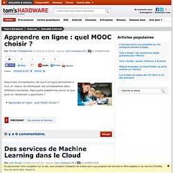 Apprendre en ligne : quel MOOC choisir ?