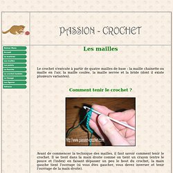 Apprendre les mailles de base du crochet