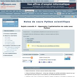 Apprendre l'optimisation du code avec Python