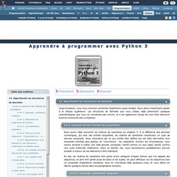 Apprendre à programmer avec Python 3