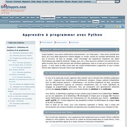 Apprendre à programmer avec Python