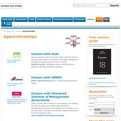 Apprenticeships careers