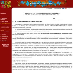 Réseau et Ressources / Réaliser un apprentissage collaboratif