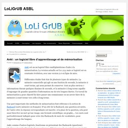 Anki : un logiciel libre d’apprentissage et de mémorisation