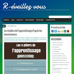 Les 4 piliers de l’apprentissage d’après les neurosciences