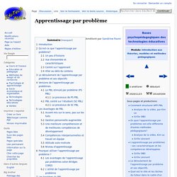 Apprentissage par problème