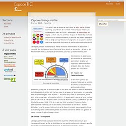 » L’apprentissage visible Espace TIC