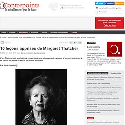 10 leçons apprises de Margaret Thatcher