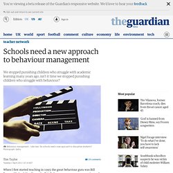 Schools need a new approach to behaviour management