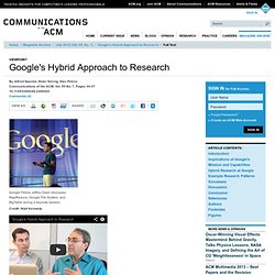 Google's Hybrid Approach to Research
