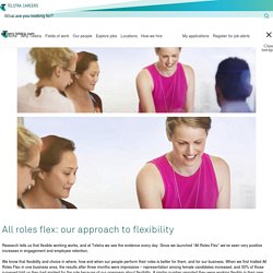 All roles flex: our approach to flexibility - Telstra Careers
