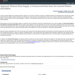 Approach ‘Pintura Paint Supply’ a Commercial Paint Store for Asorted Shades and Pallets
