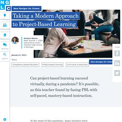 Taking a Modern Approach to Project-Based Learning