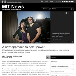 A new approach to solar power