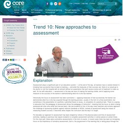 Trend 10: New approaches to assessment