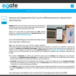 Impact de l’approche E.A.T sur le référencement naturel d’un site internet - Agence Egate référencement
