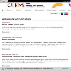 Fake news / Complotisme - CLEMI