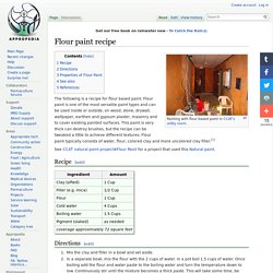 Flour paint recipe - Appropedia: The sustainability wiki