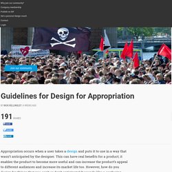 Guidelines for Design for Appropriation