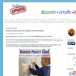 Number Pocket Game for Toddlers and Preschoolers
