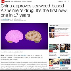 China approves seaweed-based Alzheimer's drug. It's the first new one in 17 years