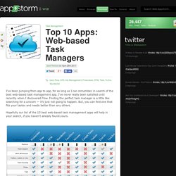 Top 10 Apps: Web-based Task Managers