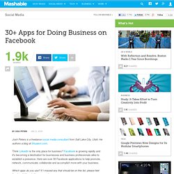 30+ Apps for Doing Business on Facebook