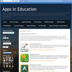 Learning to Write on the iPad