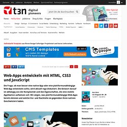 Web-Apps entwickeln mit HTML, CSS3 und JavaScript » t3n Magazin