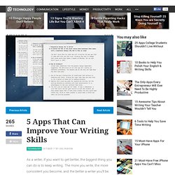 5 Apps That Can Improve Your Writing Skills