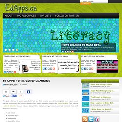 10 Apps For Inquiry Learning