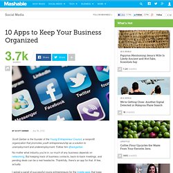 10 Apps To Keep Your Business Organized