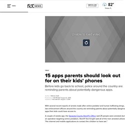 15 apps parents should look out for on their kids' phones