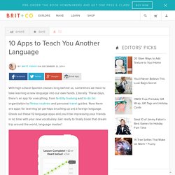 10 Apps to Teach You Another Language