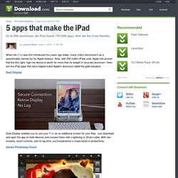 5 apps that make the iPad