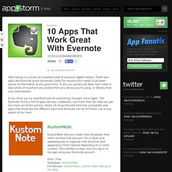10 Apps That Work Great With Evernote